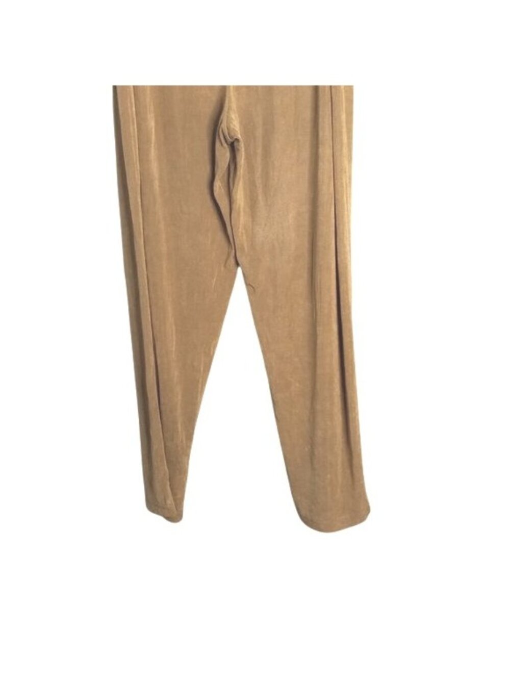 Slinky Brand Womens Beige Wide-Leg Pants 1X petite Stretchy Acetate Spandex - Picture 6 of 9